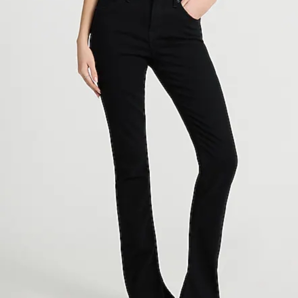 Express Black Flare Wide Leg Jeans